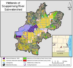 Example of wetland restoration project tracking from the Wisconsin Department of Natural Resources' Natural Resource Tracking Database.