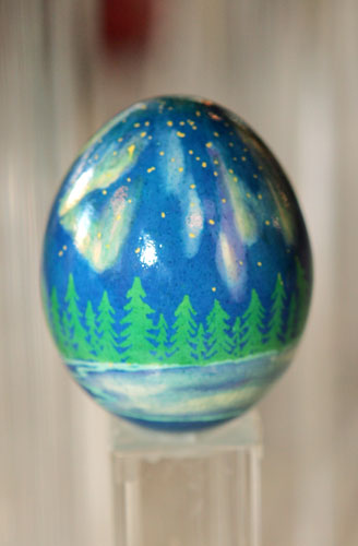 painted egg by Ms. Rebecca Utecht, Mora, MN