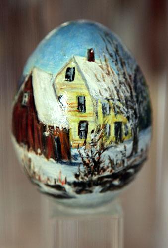painted egg by Ms. Heidi Hernes, Alstead, NH