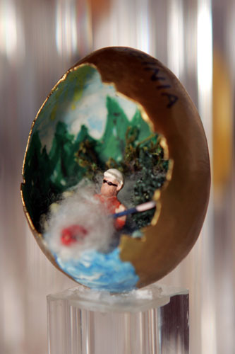 painted egg by Ms. Susan Shobe, Moorefield, WV