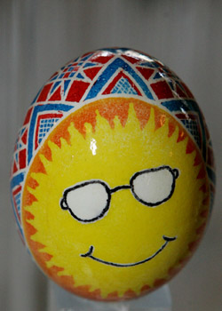 Painted egg by William Johnson