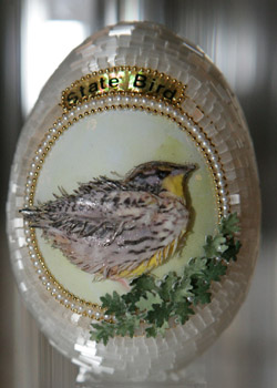 Painted egg by Diane M. Angle
