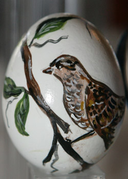 Painted egg by Nancy Whiteside