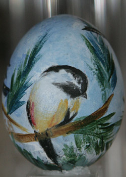 Painted egg by Shirley Barhaug