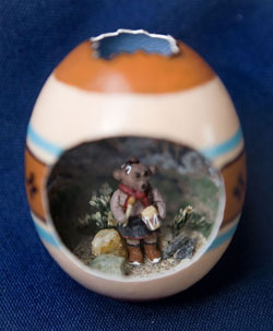 Painted egg by Sharon Locke