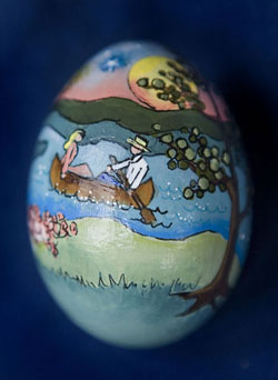 Painted egg by Elizabeth Seibold