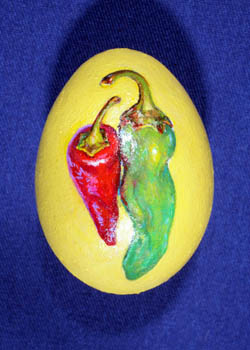 Painted and Decorated Egg Representing New Mexico