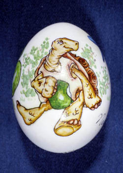 Painted and Decorated Egg Representing Nevada