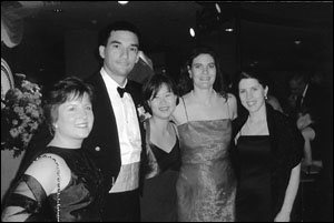 Enjoying the Inaugural Ball: Colleen Lussier (David's wife), Pat Piercey, Katie Hong, Kathryn Allen and Lee McGoldrick