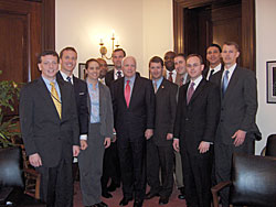 White House Fellows visit Senator McCain on the Hill.