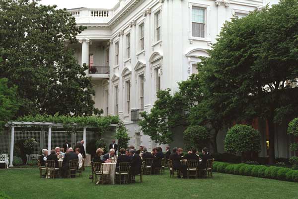 Pictured is a view of the White House from the Jacqueline Kennedy Garden. White House photo by Paul Morse.