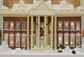The White House gingerbread house, created by White House pastry chef Thaddeus DuBois, is seen on display Wednesday, Nov. 30, 2005, in the State Dining Room.