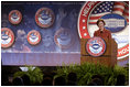 Mrs. Laura Bush speaks during a conference on Helping America's Youth Thursday, Nov. 8, 2007, at Dallas Baptist University in Dallas. "To make sure every child is surrounded by these positive influences, even more adults must dedicate themselves to helping young people," said Mrs. Bush. "Adults should be aware of the challenges facing children, and then they should take an active interest in children's lives. Adults, and especially parents, should build relationships where they teach their children healthy behaviors by their own good example."