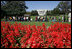 Visitors line the White House grounds in the annual Fall Garden Tour Sunday, Oct. 19, 2008, at the White House. The tours are also held in the Spring and Summer.