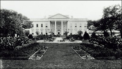 Pictured is the North Portico as it looked in 1900.