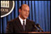 Just one day after the September 11, 2001 terrorist attacks, White House Press Secretary Ari Fleischer answers reporters' questions, September 12, 2001. 