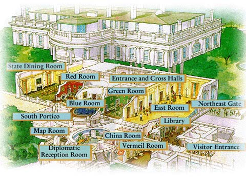 the white house floor plan. the White House Historical