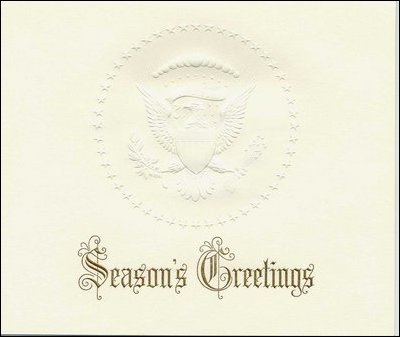 1953 White House Formal Holiday Card.