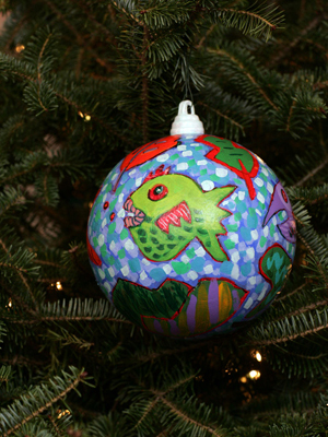 Maine Congressman Tom Allen selected artist Carol Bassett to decorate the 1st District's ornament for the 2008 White House Christmas Tree