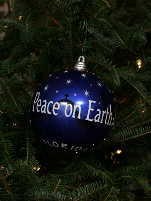 Florida Congressman Ric Keller selected artist Sue Thompson to decorate the 8th District's ornament for the 2008 White House Christmas Tree
