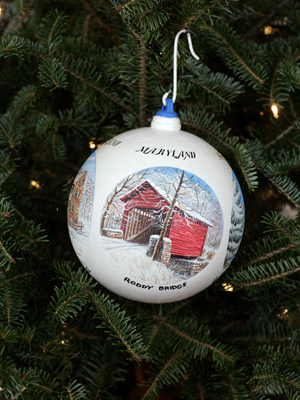 Maryland Congressman Roscoe Bartlett selected artist Harry L. Richardson to decorate the 6th District's ornament for the 2008 White House Christmas Tree. 