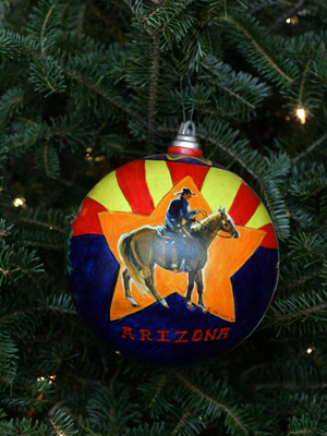 Arizona Congressman Rick Renzi selected artist Kim Trickey to decorate the 1st District's ornament for the 2008 White House Christmas Tree. 