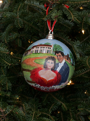 Georgia Congressman Lynn Westmoreland selected artist Vicki Turner to decorate the 3rd District's ornament for the 2008 White House Christmas Tree.