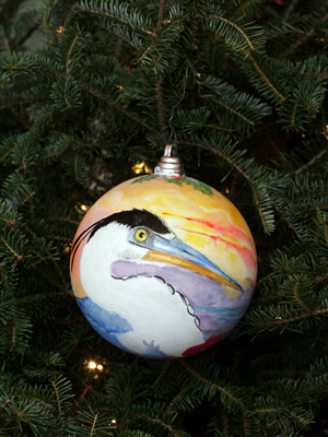 Florida Congresswoman Ginny Brown-Waite selected artist Wanda McVeigh to decorate the 10th District's ornament for the 2008 White House Christmas Tree.