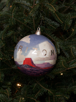 Arizona Senator Jon Kyl selected artist Ed Mell to decorate the State's ornament for the 2008 White House Christmas Tree.