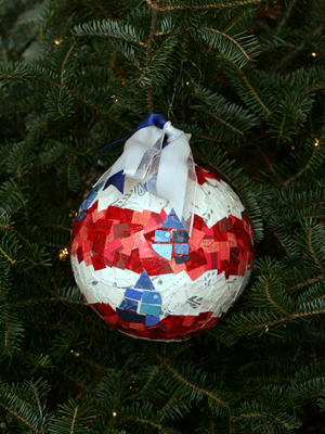 Washington Congressman Dave Reichert selected artist Angela Mathena to decorate the 8th District's ornament for the 2008 White House Christmas Tree.
