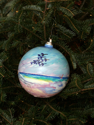 Florida Congressman Jeff Miller selected artist Nina Fritz to decorate the 1st District's ornament for the 2008 White House Christmas Tree.
