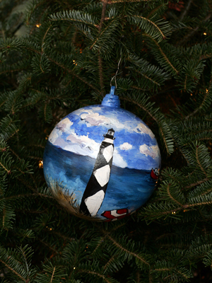 North Carolina Congresswoman Virginia Foxx selected artist Rebecca A. Stone-Danahy to decorate the 5th District's ornament for the 2008 White House Christmas Tree.