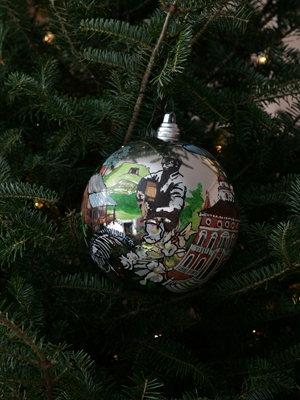 Georgia Congressman Jim Marshall selected artist Charlotte Hope to decorate the 8th District's ornament for the 2008 White House Christmas Tree.