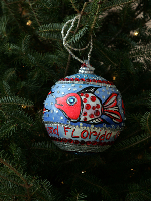 Florida Congressman Connie Mack selected artist Leoma Lovegrove to decorate the 14th District's ornament for the 2008 White House Christmas Tree.