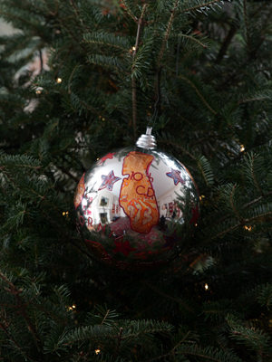California Congresswoman Ellen Tauscher selected artist Ann Jacobs to decorate the 10th District's ornament for the 2008 White House Christmas Tree.