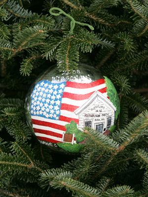 Wisconsin Congressman Tom Petri selected artist Emily Lund to decorate the 6th District's ornament for the 2008 White House Christmas Tree. 