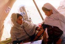 This Afghan doctor provides medical care to Afghan women. USAID’s maternal and child health program has been working very closely with the Ministry of Public Health to provide essential services to the Afghan people. USAID Photo