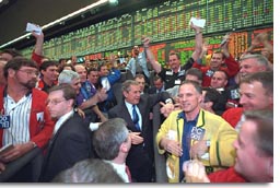 President George W. Bush at Chicago Mercantile Exchange