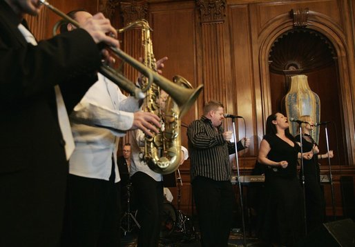 The Commitments perform at a St. Patrick's Day Luncheon held in honor of Irish Prime Minister Bertie Ahern at the U.S. Capitol Thursday, March 17, 2005. White House photo by Krisanne Johnson