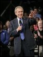 President George W. Bush waves to the audience during his introduction Tuesday, May 3, 2005, during a Conversation on Strengthening Social Security at the Nissan North America Manufacturing Plant in Canton, Miss. White House photo by Eric Draper