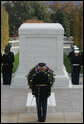 A military honor guard is seen at the Tomb of the Unknowns, Friday, Nov. 11, 2005, during Veterans Day ceremonies at Arlington National Cemetery in Arlington, Va. White House photo by David Bohrer