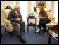 Vice President Dick Cheney meets with Minister of Foreign Affairs Tzipi Livni of Israel at the White House, Thursday, September 14, 2006. White House photo by David Bohrer
