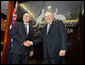 Vice President Dick Cheney and Prime Minister John Howard of Australia stand in the Prime Minister's Sydney office, Saturday, Feb. 24, 2007, before their joint press availability. White House photo by David Bohrer