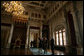 Led by Professor Dr. Kornelia von Berswordt-Wallrabe, Mrs. Laura Bush tours the throne room of the Schwerin Castle Wednesday, June 6, 2007, in Schwerin, Germany. The castle is the seat of the Land parliament of Mecklenburg-Western Pomerania and is the home to the castle museum on three floors. White House photo by Shealah Craighead