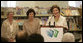 Mrs. Laura Bush delivers remarks at the Westbank Community Library in Austin, Tuesday, August 14, 2007, where the construction of the Laura Bush Community Library was announced. 