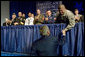 President George W. Bush shakes hands with military personnel attending the American Legion 89th Annual Convention Tuesday, Aug. 28, 2007, in Reno, Nev. following his speech to Legion members. White House photo by Chris Greenberg
