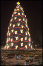 The National Christmas Tree is lit on the Ellipse in Washington, D.C., Thursday, Dec. 6, 2007. White House photo by Joyce N. Boghosian