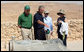 Prime Minister Ehud Olmert, Mrs. Laura Bush and Mrs. Aliza Olmert listen as President George W. Bush talks about the water system at Masada, the historic fortress built by King Herod of Judea. The couple’s toured the National Park Thursday, May 15, 2008, during the visit to Israel by President and Mrs. Bush to help celebrate the 60th anniversary of the country’s independence. White House photo by Joyce N. Boghosian
