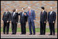 President George W. Bush participates in a photo opportunity with the major economic leaders of the G-8 Summit Wednesday, July 9, 2008, in Toyako, Japan. From left, President Luiz Inacio Lula da Silva of Brazil, President Thabo Mbeki of South Africa, Prime Minister Yasuo Fukuda of Japan, President Hu Jintao of China, and President Felipe Calderon of Mexico. White House photo by Eric Draper