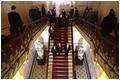 Guided by his host, President Putin, President Bush tours the gilded halls of the Hermitage in St. Petersburg May 25.